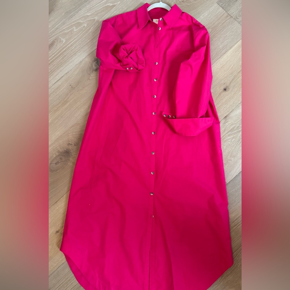Anthropologie Maeve The Soren Long Sleeve Shirt Dress